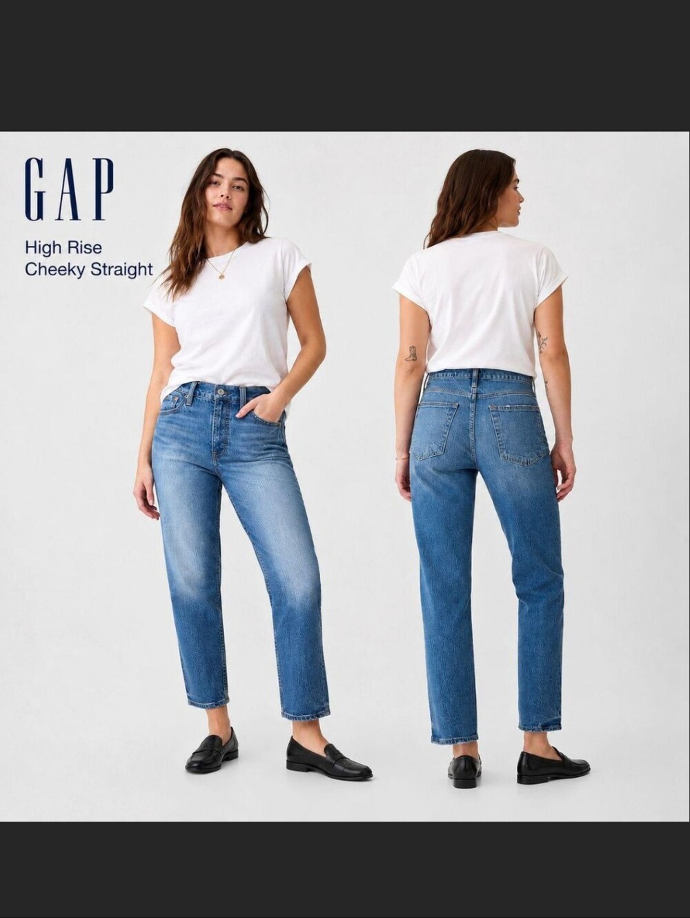 GAP High Rise Cheeky Straight Jean